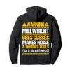 Millwright Industrial Mechanic Throws Tools Millwright Pullover Hoodie