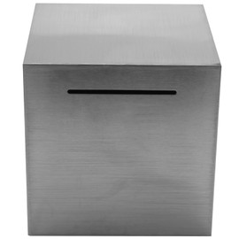Stainless Steel Money Box, Safe Box for Children, Cannot Save, Money Box Cannot Be Removed