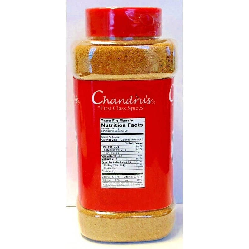 Chandru's Tawa Fry Spice Blend For Vegetables-200 g Jar-US
