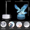 Eagle Bird 3D Illusion Bedroom Decor Night Light Table Lamp