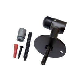 QCAA Solid Brass Door Stop, 3" Height, US10B ORB(Oil-Rubbed Bronze), Made in Taiwan, 1 Pack