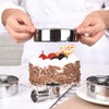 14PCS Round Stainless Steel Open Cutter Round Molds for Mousse