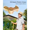 QLZOZB 180-Degree Rotating Brass Hose Elbow Connector Fit for Garden