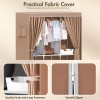 Portable Clothes Closet Wardrobe with Non-Woven Fabric Storage Shelves Organizer