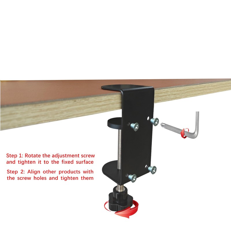 Jhanw 3 inch C-Clamp with Four Small Holes in the