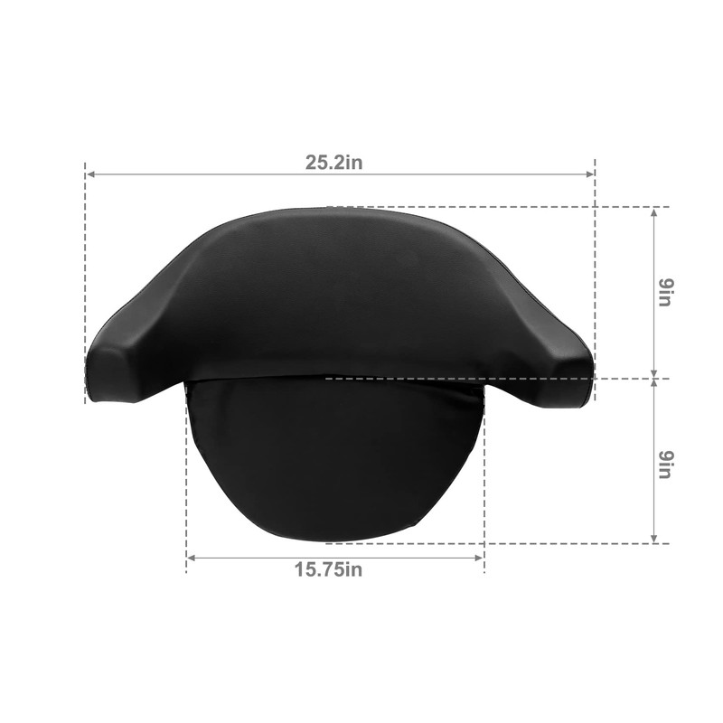 TCMT Chopped King Trunk Backrest Pad Fits For Harley Touring