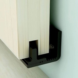 Ccjh 1PC Floor Fuide for Barn Door Hardware No Drilling Required for Heated Floors