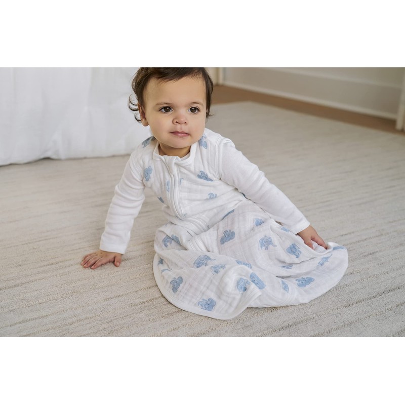 aden + anais AKADABASGO10005 Earthly Design, Organic Cotton Sleeper, Sleeping