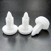 80 x White Car Clips, Mounting Clips, Door Trim Clips,