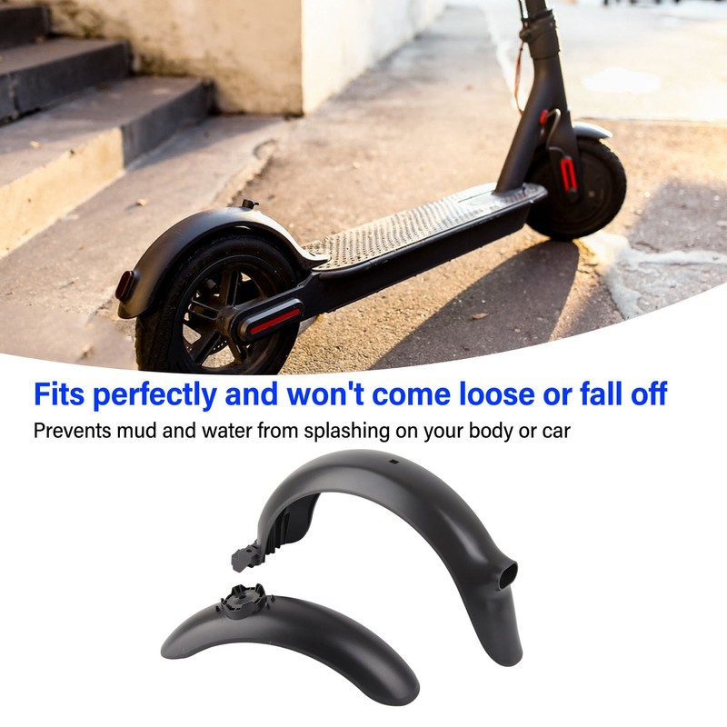 2 Pcs Electric Scooter Front Rear Wheel Mudguards ABS Fender