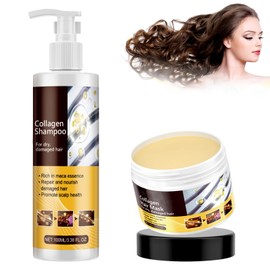 Repairing and Restoring Hair Mask, Collagen Hair Treatment, Repair Conditioning Collagen Hair Mask Essence for Dry, Damaged Hair, Hair Treatment for Men and Women