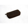 Full Leather Fly Fishing Wallet Lambs Wool Lined