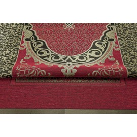 Muslim Prayer Mat, Islamic Turkish Prayer Rugs, Great Ramadan Gifts, Prayer Mat Muslim for Women and Men, Islam Rug, Portable, Gift Prayer Beads 99 (Grey)