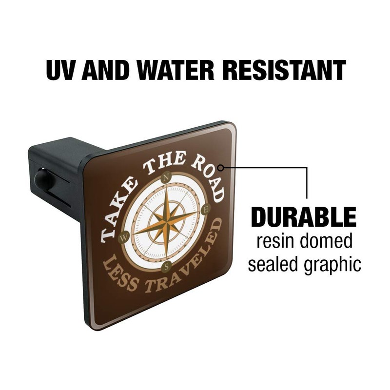 Take The Road Less Traveled Compass Tow Trailer Hitch Cover