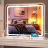 Hasipu Vanity Mirror with Lights, 37" x 26" LED Makeup