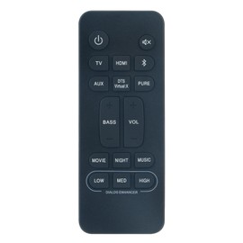 VINABTY RC-1236 RC1236 Replacement Remote Control Compatible with Denon Soundbar DHT-S216 DHT-S216H DHTS216 DHTS216H RC-1245 RC-1251