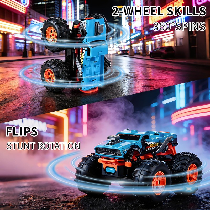 2 in 1 Transform RC Monster Truck with Mini Car