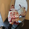 AnBlack Mini Court Backpack With Cherry Print,Stylish Daypack Purse Handbag