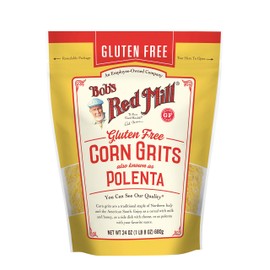 Bob's Red Mill Gluten Free Corn Grits/Polenta, 24oz (Pack of 4) - Gluten Free, Vegan, Kosher