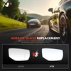 A-Premium Right Passenger Side Non-Heated Mirror Glass with Backing Plate