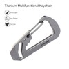 MecArmy Titanium/Copper EH3 Multifunctional Carabiner, Keychain, Pry Bar, Wrench, Bottle