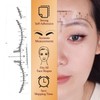 BAMTTOO 5pcs Microblading Eyebrow Pencil Brow Mapping Ruler Pencil Sharpener