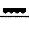 Teacher Created Resources Black Scalloped Rolled Border Trim, 50 Feet