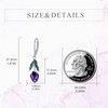CRMAD Tulip Earrings for Women Sterling Silver Tulip Leverback Earrings