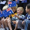 Fiohiros 15 Pcs 5.5x8.3 in Australia Hand Waving Flag, Australia