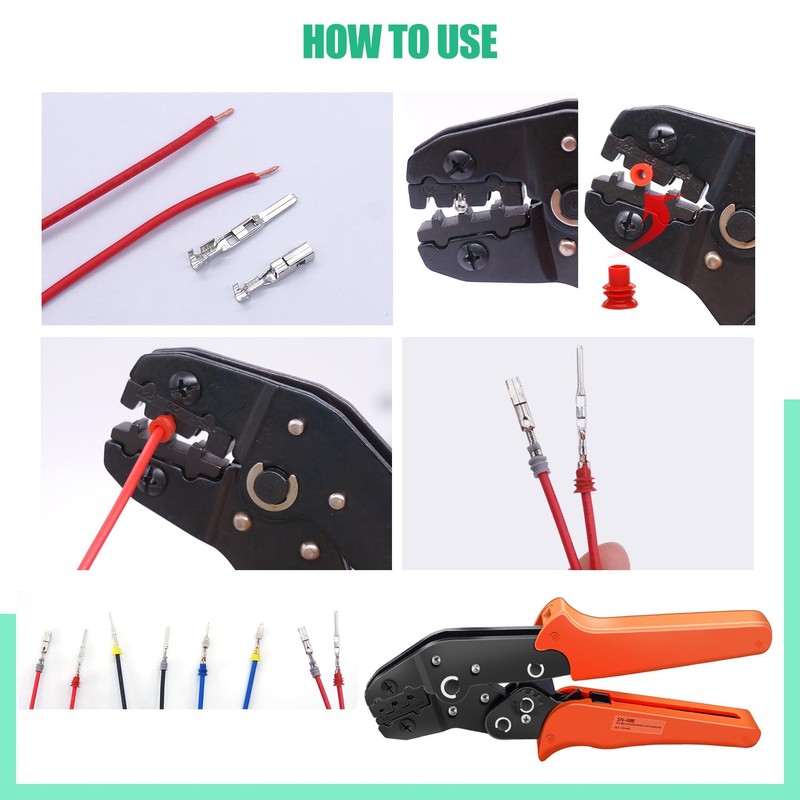 Twidec/800PCS Car Electrical Wire Terminal 21Type 1/1.5/1.8/2.2/2.8/3.5mm Auto Electric Connector