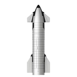 Dimind SpaceX Starship Rocket Model with Metallic Texturel - Launcher Toy Heavy Falcon 9 Dragon Creative Desktop Ornament, Aircraft Toy, for Kids for Space NASA Lover