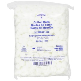 Medline Non-Sterile Cotton Balls, Large, 2000 Count
