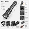 Rechargeable LED Flashlight for Emergency Use – Zoomable Multi-Mode Torch