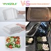 YANGRUI To Go Containers, 100 Pack Large Capacity 9 Inch