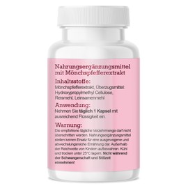 Saint Nutrition® Hello Mami - Plant Support for Children - With Agnus Castus for Women Who Want to Get Pregnant - Monk Pepper High Dose - 60 Capsules without Artificial Additives