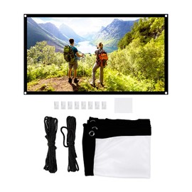 Portable HD Projector Screen 16: 9 Film Screen without Folds, 40 Inch - 120 Inch Thickened Projection Curtain for the (72 Inches)
