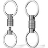 FEGVE Titanium Key Holder, Connector, 360 Degree Rotation, Detachable Quick