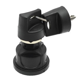 Newnessai 95060-01 Rotary Ignition Switch, Ignition Starter, with 2 Keys, 4 Position (Black)