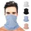 Cooling Mesh Summer Ice Balaclava UV Protection Mask for Men and Women Sun Shield Black