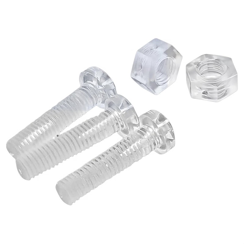 happinesspark PC (Polycarbonate) Acrylic Plastic Transparent Metric Phillips Pan Head