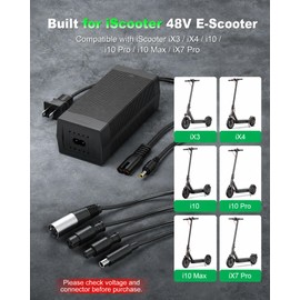 VHBW 54.6V 2A Charger Compatible with iScooter iX3 iX4 i10 Pro i10 Max