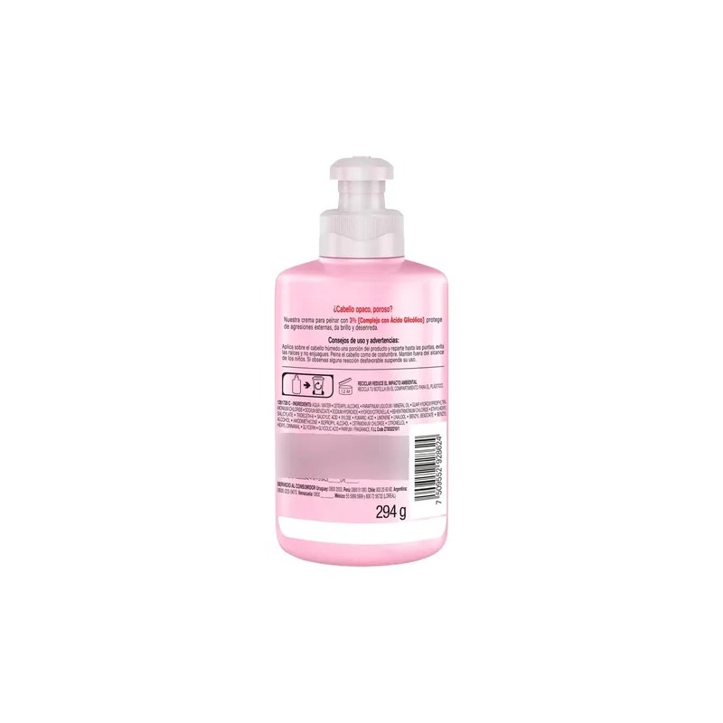 Crema Para Peinar Glycolic Gloss Ácido Glicólico Elvive