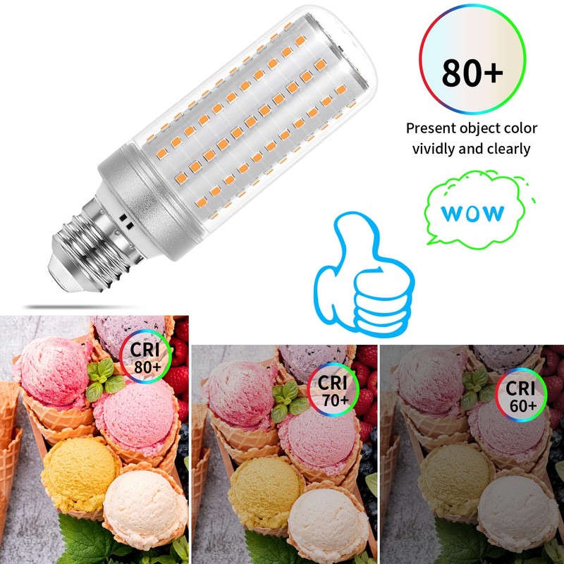2 pack Led Corn Light Bulbs 300W Equivalent Super Bright