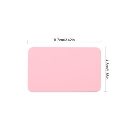 100 Pcs Blank Message Paper, Blank Kraft Cards, Doodle Hand Drawn Card Message Cardstock (Pink)