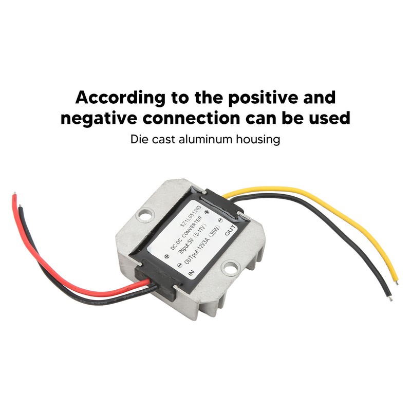 DC Boost Module Waterproof Die Cast Aluminum High Conversion Rate