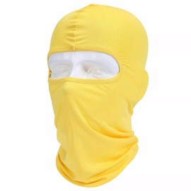 Unbranded Balaclava Face Mask UV Protection Ski Sun Hood Tactical Masks for Men Women USA - Yellow