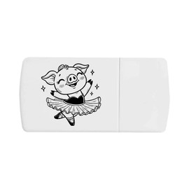 'Ballerina Pig' Pill Box with Tablet Splitter (PI00033705)