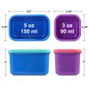 Caperci Small Food Containers with Lids Set of 8, 4pcs