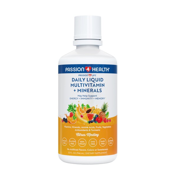 Passion 4 Life Mega Liquid Multivitamins, Trace Minerals, Amino Acids,