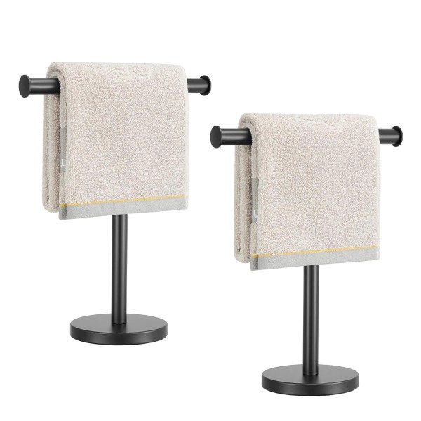 Zitalupy T-Shape Bath Hand Towel Holder Standing, Stainless Steel Matte